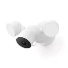 Google Nest Cam With Floodlight Outdoor Surveillance Camera White