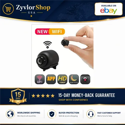1080p Mini Security Camera Wi-Fi Night Vision Motion Detection GEMODI