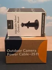 NEW SimpliSafe Outdoor Security Camera Power Cable 25FT & Mount - Complete Kit