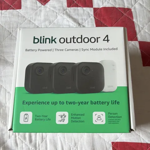 Blink Outdoor 4 Wireless Battery 3-Cam Kit w/ Sync Module 1080p Alexa