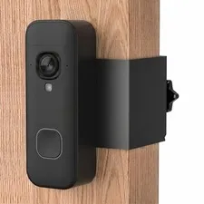 Anti-Theft Door Mount No Drill for B link Battery Doorbell (2026), Black