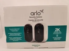 NEW Arlo Essential 3er Gen Wire-Free Outdoor 2K Security Camera. White 2-Pack