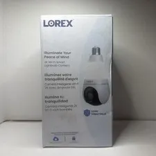 Lorex 2K Wi-Fi Smart LED Ai Lightbulb Camera with Night Vision New In Sealed