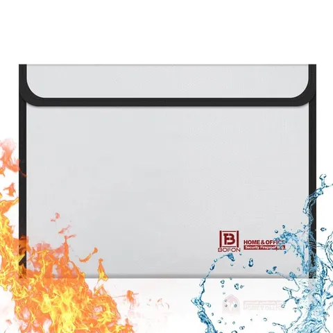 Best Bag,BOFON Document Bag,15x 11Waterproof and Fireproof Money Bag,Fire Safe