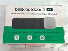 Blink Outdoor 4 XR Battery Powered Wireless Security Camera, Black, AS-IS!