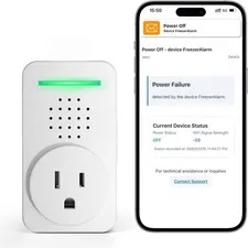 Compact WiFi Power Failure Alarm - 120dB Alert & Touch Control, Family Friendly