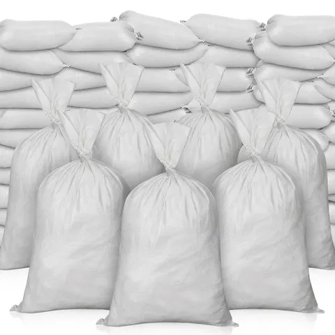 Nuenen 200 Pcs Empty Sandbags Heavy Duty Sand Bags Ties Woven Polypropylene