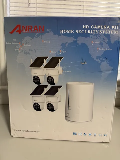 Solar Battery Powered Wireless Security Camera System WiFi IP Outdoor Home Audio