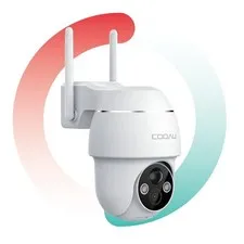 COOAU Outdoor 2K 360° Security Camera Wireless Home WiFi Battery PTZ CCTV Cam
