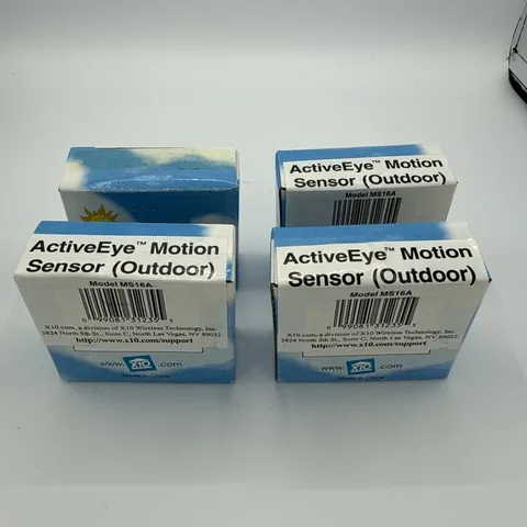 Lot of 4 ActiveEye Motion Sensor (Outdoor) - Model MS16A - X10 Security System