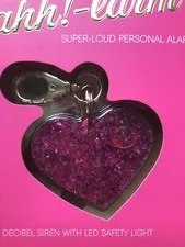 Bling Sting Ahh!-larm Personal Alarm Purse Charm with LED Light - Confetti 