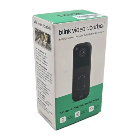 Blink Wireless Video Doorbell 2nd Gen Newest Model Black HD 2 Year battery Life