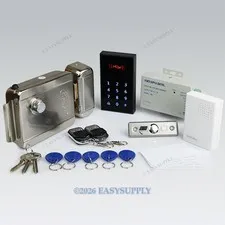 Remote Controlled RFID Door Access Control System Kit + Electric Lock + Doorbell