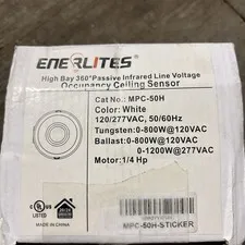 ENERLITES - MPC-50H - 360 D. Ceiling Occupancy sensor, Line Voltage, HiBay Mount