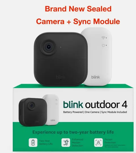 Blink Outdoor 4 Smart Security Camera Wire Free W/ Sync Module Sealed 1080p(L11