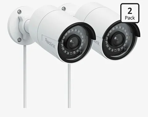 2-Pack REOLINK 5MP Indoor/Outdoor Security Camera (RLC-510A) with Night Vision