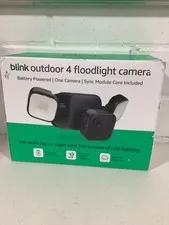 Blink Outdoor 4 Floodlight Camera w/ Sync Module Core 700 Lumens Black