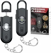 Personal Safety Alarm Keychain for Women 2PCS 130dB SOS