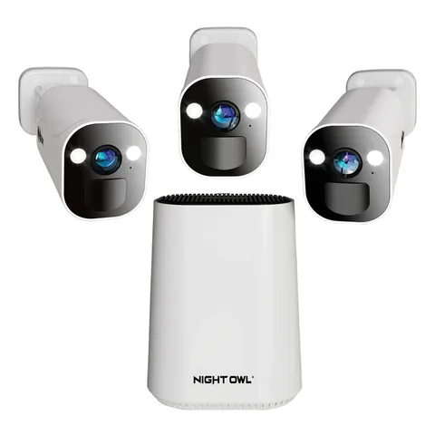 Night Owl 2K Wireless Battery Powered Cameras Security System (Refurbished)