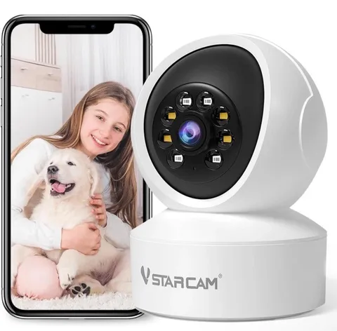Vstarcam 1080P WiFi Indoor Security Camera 360° Night Vision 2-Way Audio Motion
