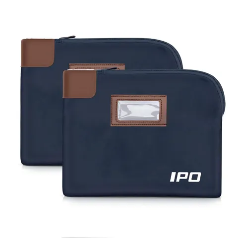 Waterproof Cash Bag 11 X 8.6 Inches with Key Lock - Secure Money Pouch