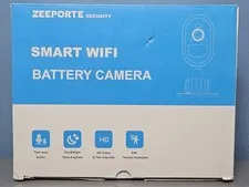 Zeeporte Security Smart WiFi Battery Two Way Audio Human Detection - New