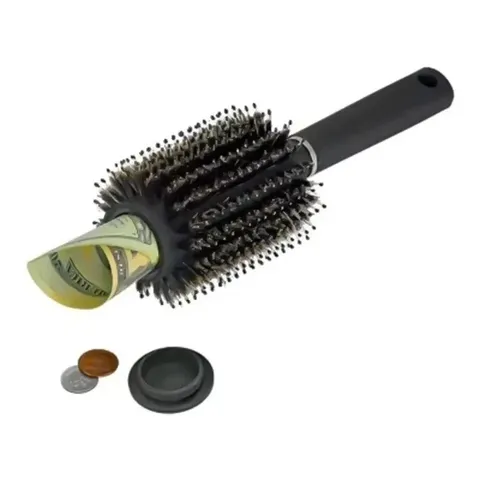 Hair Brush Hidden Stash Safe Secret Compartment Diversion Travel Security Safe*