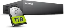 Home Surveillance System: 8-Channel 1080P DVR & 1TB Storage with Motion Alerts