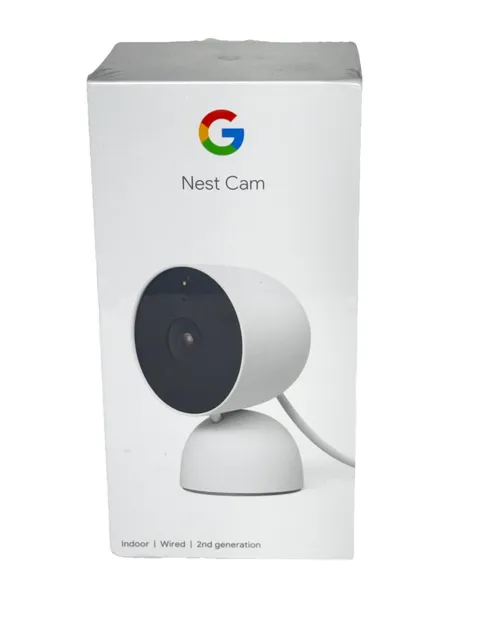 Google Nest Security Indoor Wired Camera 2nd Generation Night Vision w/Alerts