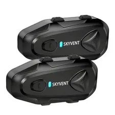 Motorcycle Bluetooth Communication System Headset Intercom, 4 Riders 1500m Q4