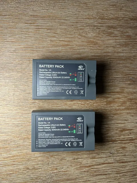 2 Pack V4 6040mAh Battery Replacement for Ring for Video Doorbell 2/3/4