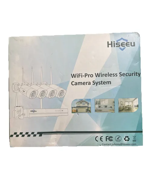 HISEEU Wifi IP 3MP 8CH NVR Kit Wireless Security Camera System CCTV Outdoor