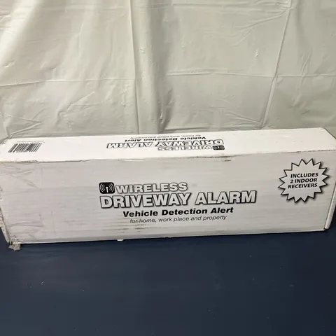 WIRELESS DRIVEWAY ALARM VEHICLE DETECTION ALERT, 2 Indoor Receivers  NIB!