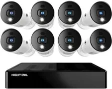 Night Owl BTD2-81-8LSA BTD2 Series 8 Channel Bluetooth DVR with 8 Wired 1080p HD
