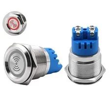 2PCS DC24V 22mm Electronic Stainless Steel Buzzer Alarm Sounder Waterproof IP...