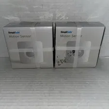Lot 2 Simpli Safe Motion Sensor (Model U9K-MS3000) Brand New Sealed White