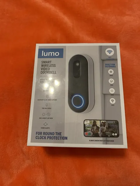 LUMO smart wireless video doorbell WIFI connected front door security outdoors