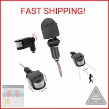 HiLetgo Outdoor PIR DC 12V Automatic Infrared PIR Motion Sensor Switch for LED F
