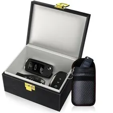 Faraday Box & Bags for Car Keys - Signal Blocking Safe Protector, Anti-Theft Shi