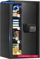 5.2 Cuft Large Home Safes Water and Fireproof, Digital Safes for Home Use Fire a