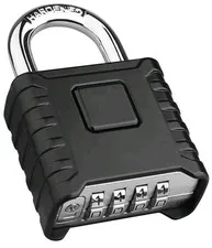 Heavy Duty Combination Padlock 4-Digit Weatherproof Lock for Gate Garage Shed