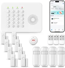 2026 Wifi+Gsm/4G Home Security System with Instant Smart Life or Tuya App Real-T