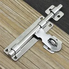 Sliding Bolt Gate Latch 4"/6"/8" Stainless Steel Door Hasp with Padlock Hole