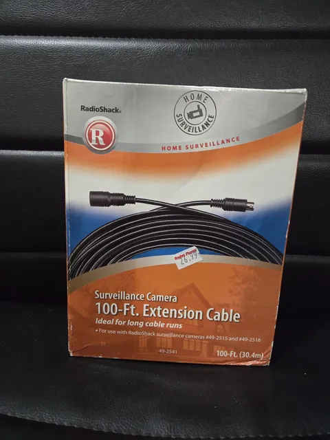 "NEW" RadioShack 49-2541 100Ft security camera extension cable Shielded 