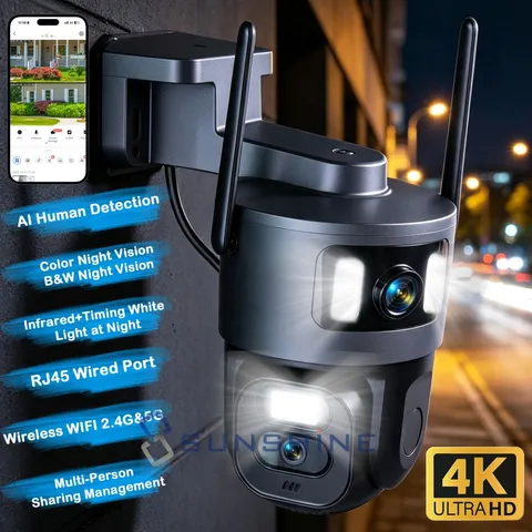 5G Camaras De Seguridad Wifi Exterior Patio Inalambrica Vision Nocturna y Audio