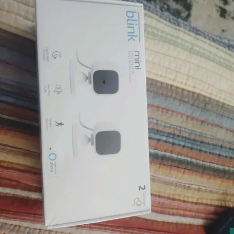 Blink Mini Indoor Plug-In HD Wi-Fi Camera 2-Pack White, Alexa, 2-Way Audio