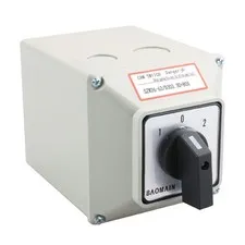 Rotary Changeover Switch 660V 63A 3 Position 3 Phase
