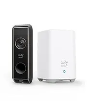 Security Video Doorbell Dual Camera, 2K HD, Wireless, Battery-Powered, HomeBase,