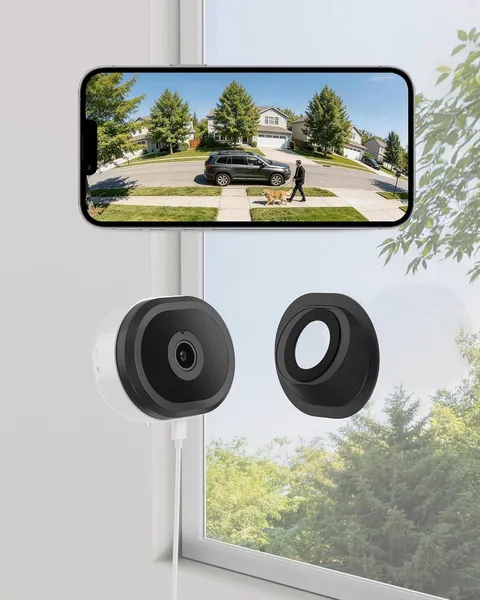 3MP 2K Magnetic Window Camera, Window Security Camera with AI Detection, 5G/2.4G
