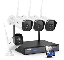 ANNKE 5MP 8CH DVR 3MP Wireless Security Camera System WiFi 2-Way Audio Recording